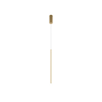 Cienka lampa wisząca rurka o średnicy 1,7cm w kolorze mosiężnym LED Halo MOD246PL-L12BSK Maytoni