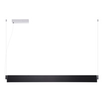 Czarna lampa wisząca liniowa 104cm NORMAN XL BLACK AZZARDO AZ4180