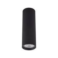 Ryflowana czarna tuba sufitowa TUNE BLACK M TK Lighting 10024