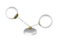 Kinkiet biało złoty JOY Milagro MLP7462