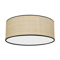 Lampa sufitowa rattanowa MARSHALL NEW / RATTAN 2xE27 Ø40cm MLP71067 - naturalny klosz, styl boho