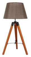 LUGANO LAMPA GABINETOWA 1X60W E27 BRĄZOWY + ABAŻUR O TYM SAMYM INDEKSIE Candellux 41-31211