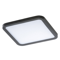 Czarna podtynkowa oprawa SLIM 15 SQUARE 3000K IP44 BLACK AZZARDO AZ2836