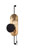 Kinkiet WHEEL LUX gold/black Nowodvorski 8430