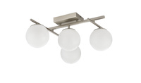 Lampa sufitowa 4 mleczne kule NEBULA LED Zuma Line MS223141-SN