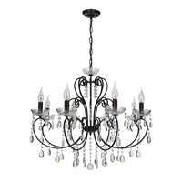 AURORA LAMPA WISZĄCA 8*40W E14 CZARNY Candellux 38-73747