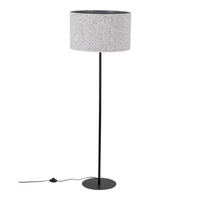 Lampa podłogowa z abażurem 50cm VELLUM BLACK 1XE27 Tk Lighting 16166
