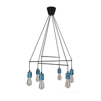 VIDER LAMPA WISZĄCA CZARNY 6X40W E27  Candellux 36-10513