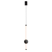 Lampa wisząca świecąca tuba 49cm z dekoracyjną kulą z marmuru szmaragdowego LED 3000K Verdes Maxlight P0611