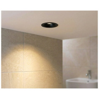 Czarne okrągłe oczko podtynkowe o średnicy 6cm MIRT IP65 8W LED 3000K BK AZZARDO AZ7094