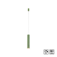 Lampa wisząca tuba jasnozielona bezprzewodowa akumulatorowa ładowana USB ATTACH Just Light 18281-43