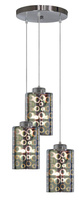 NOCTURNO LAMPA WISZĄCA TALERZ 3X40W E27 CHROM Candellux 33-57747