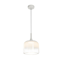 Szklana biała lampa wisząca do salonu LED 3000K Spirito MOD286PL-L18W3K Maytoni