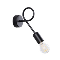Kinkiet LOOP czarny Sollux SL.1433