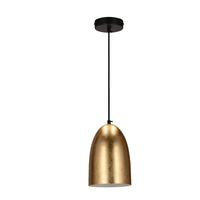 ICARO LAMPA WISZĄCA CZARNY 1X40W E27 KLOSZ ZŁOTY Candellux 31-09623