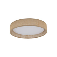 Plafon sufitowy LED o średnicy 30cm w kolorze beżowym DEMI JUTA Tk Lighting 11858