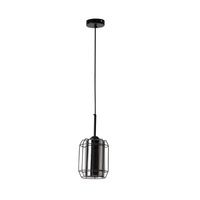 Jonera lampa wisząca czarny 1x40w e27 klosz dymiony Candellux 31-08428