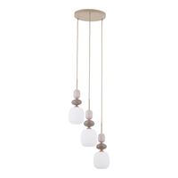 Potrójna lampa wisząca na kole ZEN SABIA BOTTI WHITE 3XE14 Tk Lighting 11872