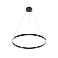 Lampa wisząca duży 80cm ring w kolorze czarnym LED 3000K/4000K Rim MOD058PL-L42BK Maytoni