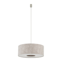 Lampa wisząca z jedwabistej szarej tkaniny 50cm 1xE27 CEDRO M Nowodvorski 11665