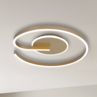 Złoty plafon Lorenzo Gold 22W LED Milagro ML1849 - neutralne światło 4000 K do domu
