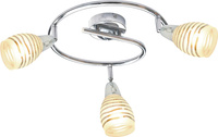 JUBILAT LAMPA SUFITOWA SPIRALA 3X10W E14 LED CHROM Candellux 98-55705