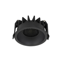 Czarna okrągłe oczko sufitowe 8,6cm NEXUS BLACK CCT 12W Tk Lighting 18127
