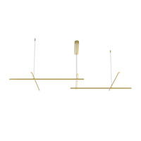 Lampa wisząca złote poziome linie LED 3000K Radiance MOD278PL-L86G3K1 Maytoni
