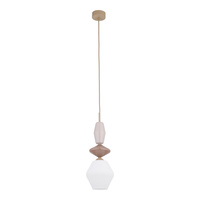 Lampa wisząca jednopuktowa ZEN SABIA FUSO WHITE 1XE14 Tk Lighting 11860