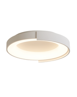 Okrągły biały plafon sufitowy o średnicy 40cm LED 3000K Aruba 80W Maxlight C0286