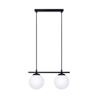 Lampa wisząca GLOBE E14 LED Zuma Line 1208 - stylowa lampa z dwoma kulami do jadalni