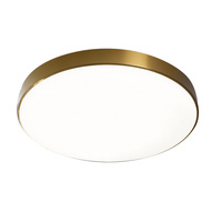 Okrągła lampa sufitowa 40cm ze złotą obręczą LED 3000K IP44 Ateia Italux PLF-53472-GD