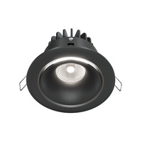 Czarne oczkow podtynkowe 9,8cm LED 4000K Yin DL031-L12W4K-D-B Maytoni