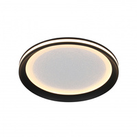 Czarny plafon o średnicy 30cm wybór barwy światła LED Artizo Italux PLF-02326-S-BK