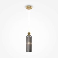 Lampa wisząca ANTIC Maytoni szary dymiony MOD302PL-01GR