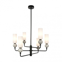 Lampa wisząca Santos czarna 6xG9 Italux PND-95331-6-BK
