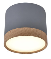 TUBA LAMPA SUFITOWA 9W LED 8,8/7,5 DREWNIANY+SZARY 4000K Candellux 2275925