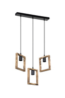 Lampa wisząca ATRIA 3xE27 Zuma Line ASZ.1679 - drewniana lampa w stylu skandynawskim