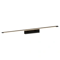 Długi czarny kinkiet łazienkowy 96cm nad lustro Elgidia LED 3500K WL0122-L-BK Yaskr