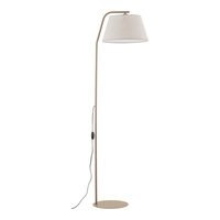  Lampa podłogowa do salonu 160cm z abażurem z lnu 1XE27 FORMO SABIA Tk Lighting 16184