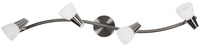 SELIA LAMPA SUFITOWA LISTWA 4X40W G9 NIKIEL MAT/CHROM BIAŁY (BŻ) Candellux 94-70005