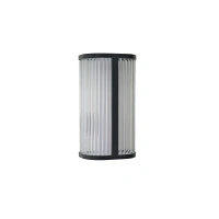 Czarny kinkiet z akrylowymi elementami PANDORA WALL CCT SWITCH IP44 BK AZZARDO AZ6573