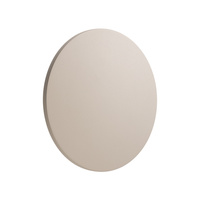 Okrągły płaski kinkiet w kolorze beżowym podświetlający elewacje 24cm IP65 3000K ARIA LED L Nowodvorski 11570