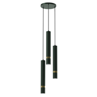 Lampa wisząca JOKER GREEN/GOLD 3xGU10 Milagro MLP8919