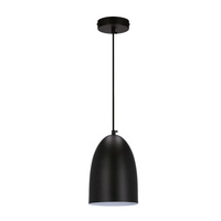ICARO LAMPA WISZĄCA CZARNY 1X40W E27 KLOSZ CZARNY Candellux 31-09616