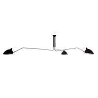Lampa wisząca Davis trójramienna industrialna w kolorze czarnym 3xE27 Italux MDE610-3