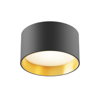 	Czarna tuba natynkowa o średnicy 12cm LED 3000K Vega C089CL-12W3K-BMG Maytoni