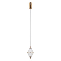 Lampa wisząca pojedyńcza Fuente złota LED 3000K Italux PND-34395-1-HBR