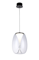 Lampa wisząca Pamela 27 Clear AZ5825 Azzardo - elegancka lampa z przezroczystym kloszem, idealna do jadalni i kuchni