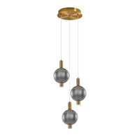 Lampa wisząca Lenti LED 3000K Italux PND-83631-3-BRO-SG